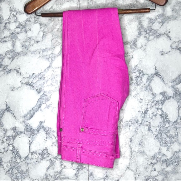Hot Kiss Lily Skinny Hot Pink Y2K Denim Jeans Juniors 3 - Picture 4 of 9